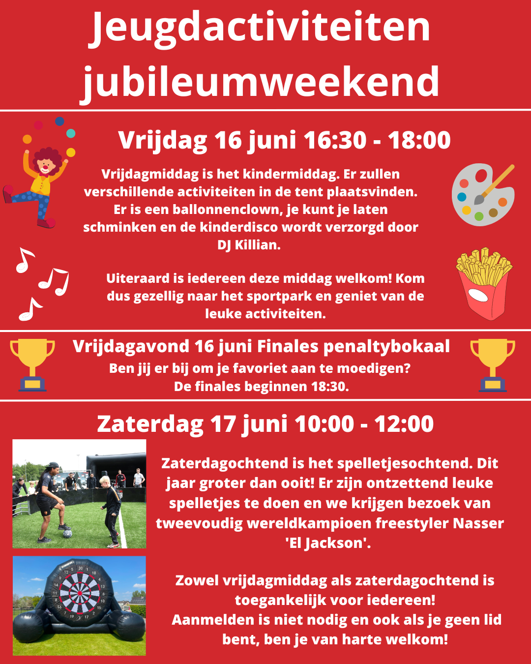 Programma vrijdag 16 juni